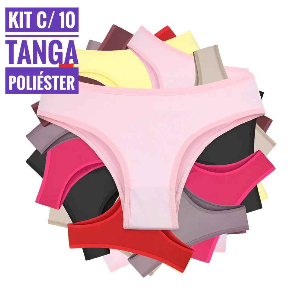 Kit c/ 10 Tanga Poliéster